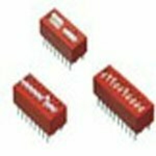 Grayhill Slide Dip Switch, 6 Switches, Spst, On-Off, Latched, 0.15A, 30Vdc, 12 Pcb Hole Cnt, Solder 78RB06S